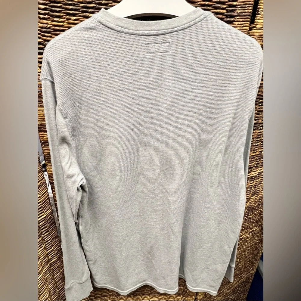 Polo by Ralph Lauren Light Gray Long Sleeve‎ Shirt- Waffle pattern-2XL